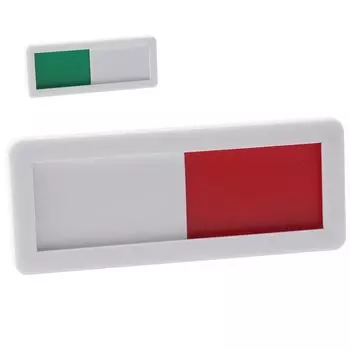 Табличка с указателем, простая, используемая табличка [BROWN PARKER] (4x10см)