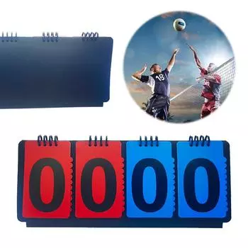 Табло для ведения счета Руководство по ведению счета Переворачивающиеся карточки для баскетбола, футбола, волейбола, тенниса, спорта A