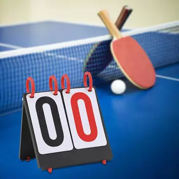 Табло с перевернутым номером, счетчик, легкий стол, табло с флиппером для тренеров 2 Digits 17.5x17.5cm