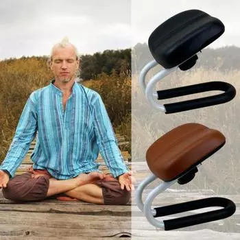 Табурет для йоги, молитвенный табурет, регулируемая высота, поддержка бедер, эргономичное металлическое кресло для йоги, переносное молитвенное сиденье чёрный