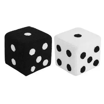 Табурет для ног, мягкий, удобный, простой, теплый, прочный, кубический, для дома, гостиной, спальни 20x20x20cm белый