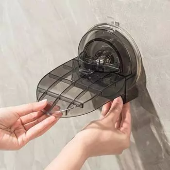 Табурет для отдыха с подставкой, нескользящая подставка для душа, ванной комнаты, мощные присоски, регулируемая по высоте, без ударов чёрный