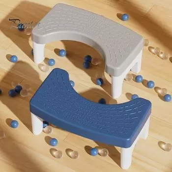 Табурет для унитаза для дома с противоскользящей поверхностью, твердые ножки, утолщенные, табурет для приседаний, аксессуар для туалета для взрослых серый