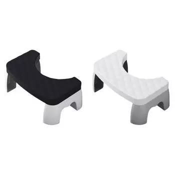 Табурет для унитаза Нескользящий табурет для кормы Пластиковый табурет для унитаза для взрослых (черный)