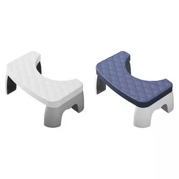 Табурет для унитаза Нескользящий табурет для кормы Пластиковый табурет для унитаза для взрослых (белый)