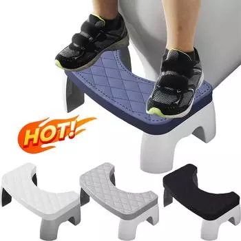 Табурет для унитаза, съемный нескользящий табурет для унитаза, переносной табурет для унитаза, подножка, аксессуары для ванной комнаты для взрослых синий