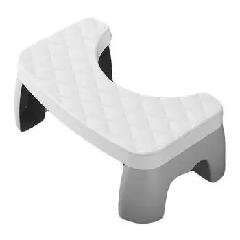 Табурет для унитаза, съемный нескользящий портативный табурет для унитаза, аксессуары для домашней ванной комнаты белый