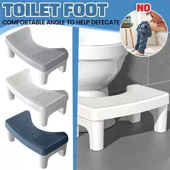 Табурет для унитаза, толстый, нескользящий, детский, для взрослых, для унитаза, табурет для унитаза One Size синий