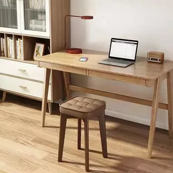 Табурет из цельного дерева, низкий табурет для дома, простой деревянный стул, креативная скамья для гостиной, штабелируемый обеденный стул, минималистичный квадратный табурет