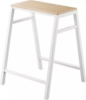 Табурет Yamazaki Jitsugyo H45 Белый Ш36 xx В45см Складной стул Tower Сборка не требуется 1469 [Готовый продукт] D36.3 белый