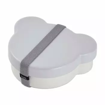 Tac tak KIDS DISH Lunch Box Детская тарелка Lunch Box Медведь Сделано в Японии x D12 x (Коробка для ланча) Серый/Так JTN-0170-GY Ш14,6 В4,8 см