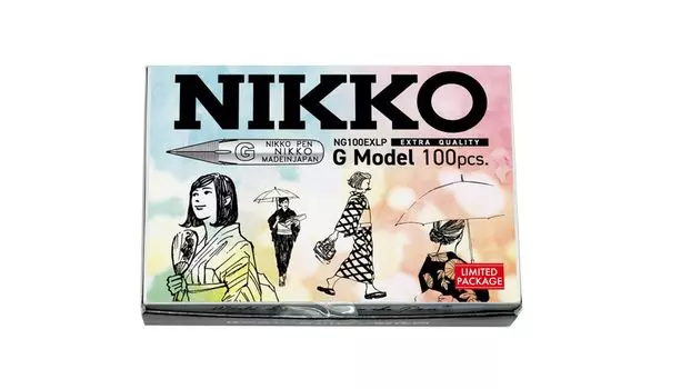 Tachikawa Pin Manufacturing Nikko Premium Японское перо G NG100EXLP, Качество, 100 штук, Узор,