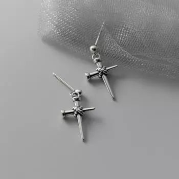 Tack Cross кулон хрящ серьги-капли ювелирные изделия для мужчин женщин девушки подарки дружбы