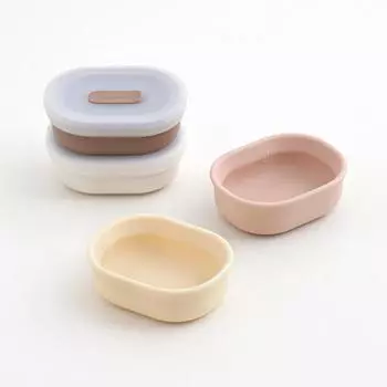 Tackaon 1.2.3 Миска для детского питания, силиконовая посуда для младенцев, контейнер для хранения, миска с самостоятельным управлением ivory