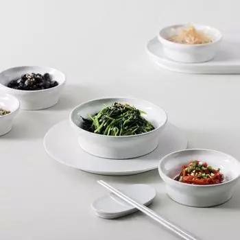 Tackaon Уникальный источник Sideware Нет. 2 [6 цветов] Чаша для гарнира Передняя тарелка Набор для гарнира deep green