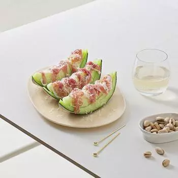 Tackaon Unique Daily Овальная расческа пластина Нет. 4 [4 цвета] Большая тарелка для бранча, десерта, красивая тарелка, овальный набор тарелок white