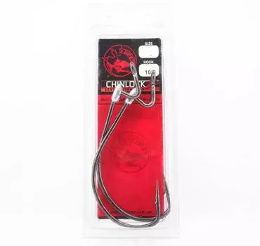 Tackle Tactics TT ChinlockZ Неутяжеленный червячный крючок 10/0 2 шт./упаковка (5409)