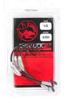 Tackle Tactics TT ChinlockZ SWS Утяжеленный червячный крючок 1/8 унции 4/0 3 шт./упаковка (0855)