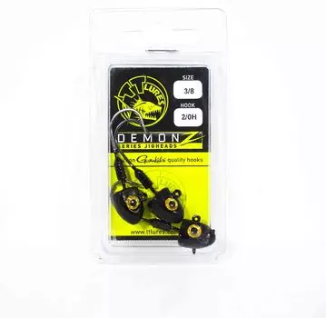 Tackle Tactics TT Demonz Джиг-головка 3/8 унций 2/0H 3 в упаковке Red Nightmare (7136)