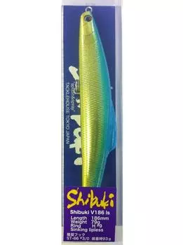 TackleHouse Shibuki ls Lipless MHG V186ls Lure Minnow, 186mm, 79g, Mahi-Ira #12,