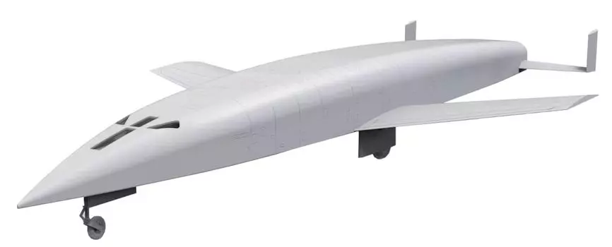 Tacom German Army Zilber Vogel Ballistic Flying Bomber 2 in 1 Plastic Model TKO5017 Molding Color 1/72