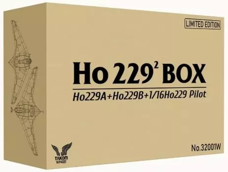 Tacom Wings Series Horten Ho229 Box Limited Edition Plastic Model TKO32001W 1/32 (TKO32001+TKO32002+TKO1023) (Airplane)
