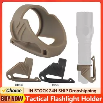 Tactical Flashlight Holder Multifunction Lamp Fixing Brackets Tactical Flashlight Adapter Tactical Equipment Accessories хаки