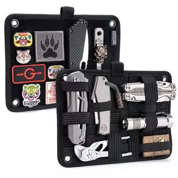 TACTICAL GEEK TCM EDC Органайзер Рюкзак Эластичная тканая доска для путешествий Эластичная доска-органайзер для электронных аксессуаров Дорожный кабель Зарядное устройство