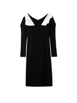 Taffeta Ribbon Tight Dress FWFO224508 BLK 1 [Frey ID] Women s чёрный