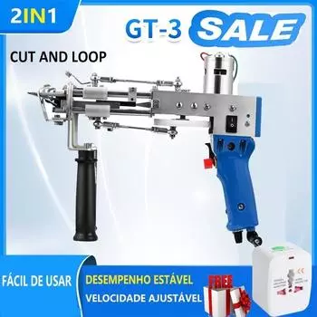 Тафтинговый пистолет 70 Вт 2 в 1 (Разрезанная свая и петлевая свая ) Электрические ковровые пистолеты Ковроткачество Вязальная машина