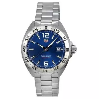Tag Heuer Formula 1 Кварцевые дайверские часы из нержавеющей стали с синим циферблатом WAZ1118.BA0875 200M Мужские часы синий