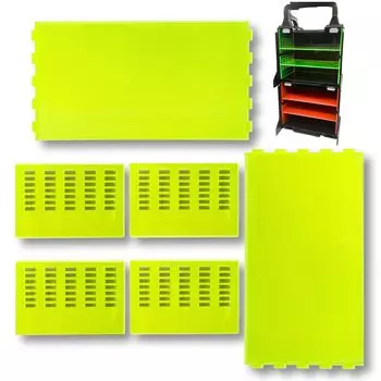 TAGATORON Портативный разделитель ям, 3-х уровневый разделитель ям, усиленная версия, мини-органайзер для хранения 4WD, органайзер ям, прозрачный зеленый (зеленый)