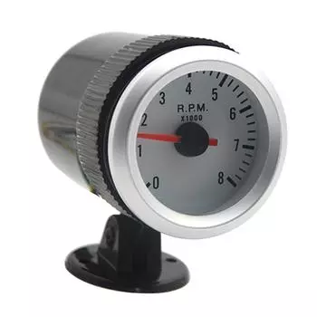 Тахометр с чашкой-держателем для автомобиля, 2 дюйма, 52 мм, 0 ~ 8000 об/мин, синий светодиодный светильник чёрный