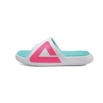 Taichi Slide Recovery Sandals Slippers Thick Sole 2 Layer Structure Shock Absorption Sports Fashion Men Women Indoor Outdoor Room Shoes White x Rose