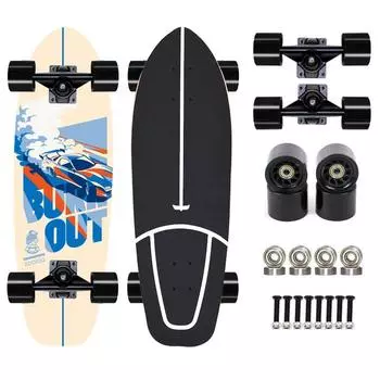 Таиланд Клен Большая Рыбная Доска Один Перевернутый Скейтборд Прогулочная Доска Доска Для Серфинга На Земле Доска Для Улиц Четыре