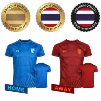 ТАИЛАНД Национальный футбол Футбол ДЖЕРСИ Версия для фанатов Быстросохнущая рубашка с круглым вырезом Полиэстер с короткими рукавами Униформа с логотипом слона Спорт на открытом воздухе XS