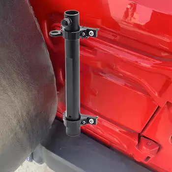 Tailgate Hinge Flag Pole Holder Light Bracket Aluminum Alloy Car Accessories Spare Part Antenna Base чёрный