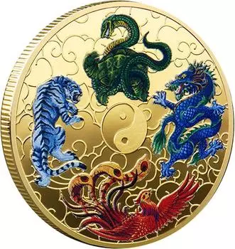 Таинственная счастливая монета/Китай/Благоприятный зверь