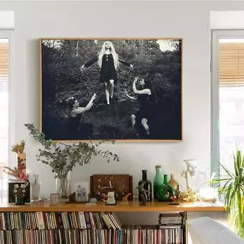Таинственное готическое волшебство поклонение винтажное искусство печать плакаты фотографии ведьмы холст живопись 21cm30cm NoFrame