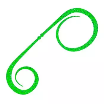 Tairaba Engetsu Bakubaku Tie Double Curly M Size 003 Green Lame [Shimano] ED-R06W