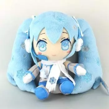 TAITO Hatsune Miku Snow Miku плюшевая игрушка, сингл 2010 г. и версия 2011 г.. (2011версия. пункт)