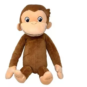 Taito Super Fluffy Cuddly Curious George Giga Jumbo пушистая плюшевая игрушка 50 см. Официальные товары. Прибл.