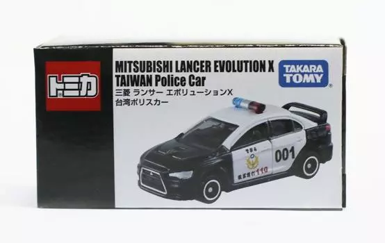 Taiwan Limited Tomica Mitsubishi Lancer Evolution X Тайваньская полицейская машина Тайваньская мини-машина за рубежом [Товар]