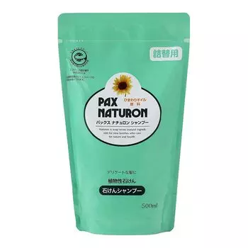 Taiyo Yushi Pax Naturon Шампунь Сменный блок 500 мл x 12 шт. Набор с цитрусово-цветочным ароматом, растительное мыло, шампунь