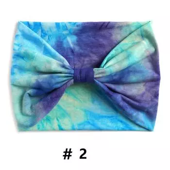 Тай-дай повязки на голову для женщин Широкий тюрбан Повязка на голову Узловатые Винтажные Повязки для волос Хлопковые Банданы Повязка Бандана Аксессуары для волос