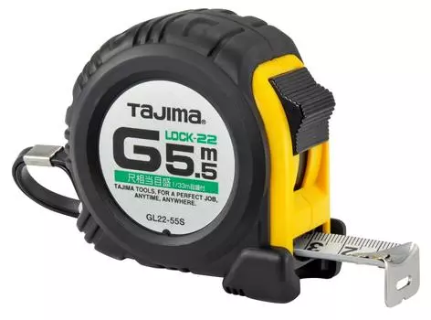 Tajima Convex x 22мм 22 со шкалой, эквивалентной сяку 5,5 м G-Lock GL22-55SBL чёрный