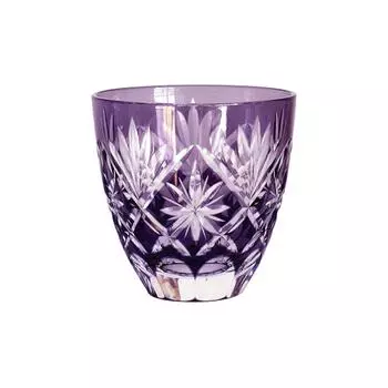 Tajima Glass Edo Purple Kiriko Кирико Фиолетовый Гуигори/Хоши