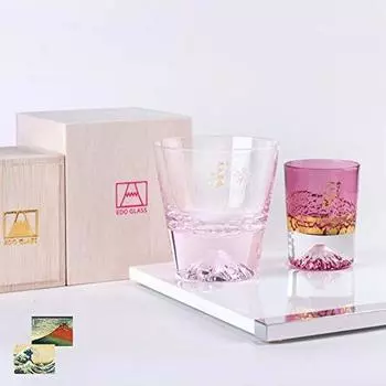 Tajima Glass MADE IN JAPAN Коробка из павловнии с открыткой Fugaku Sanjurokkei TG21-015-RPCTG20-016-1GP