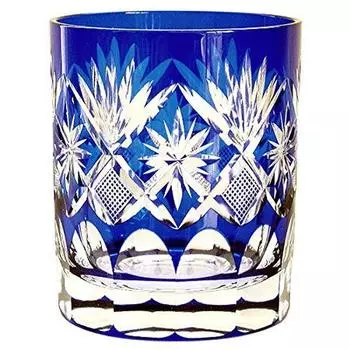 Tajima Glass Star Kiriko Old Lazuli