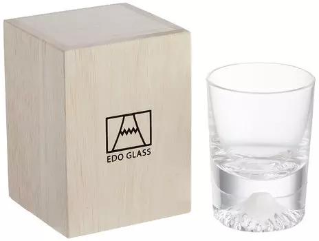 Tajima Glass Tajima Glass Fuji Glass Cold Sake Glass 95ml Traditional Craft Shot Glass Glass Cup Gift Day Wedding Gift Family Gift Mt. TG20-015-CS